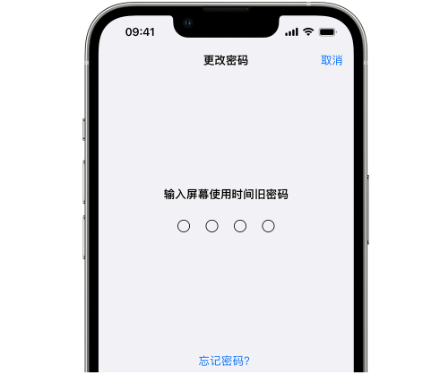 云溪iPhone屏幕维修分享iPhone屏幕使用时间密码忘记了怎么办 