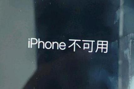 云溪苹果服务网点分享锁屏界面显示“iPhone 不可用”如何解决 