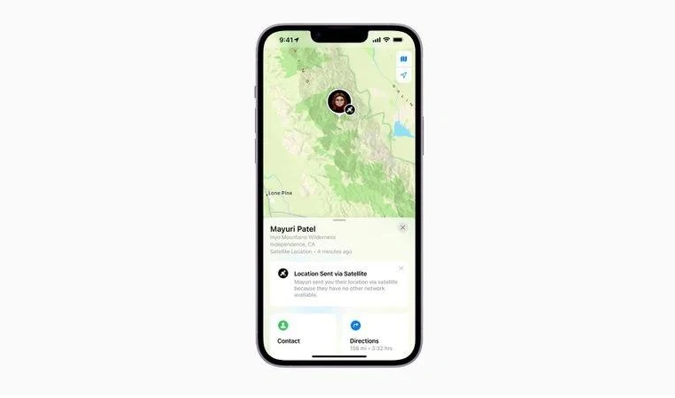云溪苹果14维修分享iPhone14系列中 FindMy功能通过卫星分享位置方法教程 