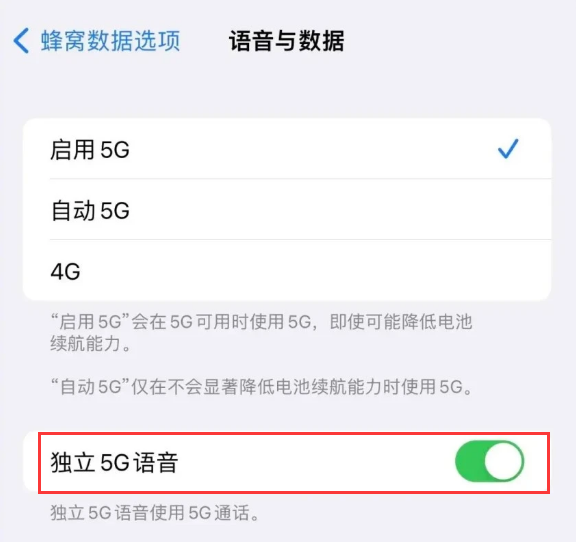 云溪苹果14维修分享iPhone 14 Pro如何开启VoNR 